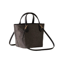 Carica l'immagine nel visualizzatore di Gallery, Borbonese Borsa Shopping Small Catrame/Nero - STANGA Pelletteria
