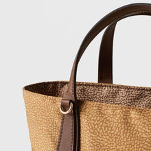 Carica l'immagine nel visualizzatore di Gallery, Borbonese Borsa Shopping Small Curry/Beige - STANGA Pelletteria
