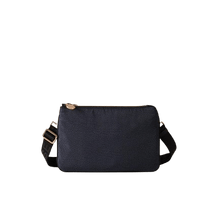 Carica l&#39;immagine nel visualizzatore di Gallery, Borbonese Borsa Tracolla Eco Line Small Dark Black - STANGA Pelletteria
