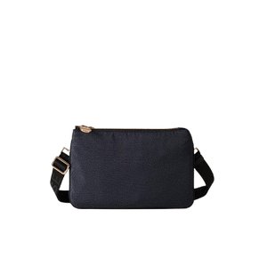 Borbonese Borsa Tracolla Eco Line Small Dark Black - STANGA Pelletteria