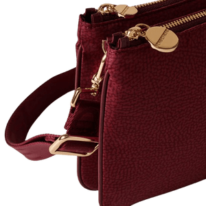 Borbonese Borsa Tracolla Eco Line Small Merlot - STANGA Pelletteria
