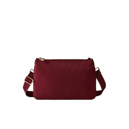 Borbonese Borsa Tracolla Eco Line Small Merlot - STANGA Pelletteria