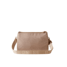 Carica l&#39;immagine nel visualizzatore di Gallery, Borbonese Borsa Tracolla Eco Line Small Sabbia - STANGA Pelletteria
