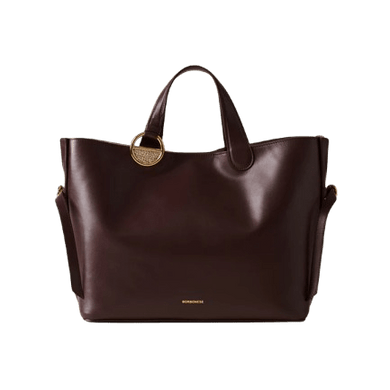Borbonese Bridle Shopping Medium Castano/Mushroom - STANGA Pelletteria