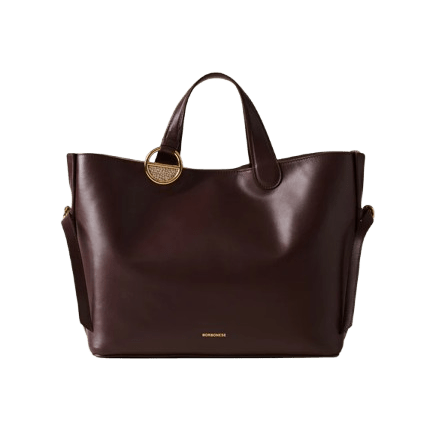 Borbonese Bridle Shopping Medium Castano/Mushroom - STANGA Pelletteria
