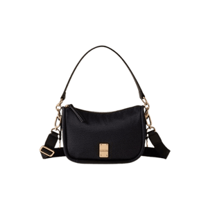 Borbonese Cahier Hobo Small Dark Black - STANGA Pelletteria