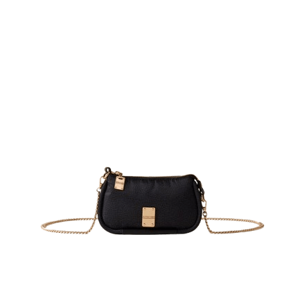 Borbonese Cahier Tracolla Mini Dark Black - STANGA Pelletteria