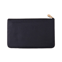 Carica l&#39;immagine nel visualizzatore di Gallery, Borbonese Classica Flat Pouch Grande Dark Black - STANGA Pelletteria
