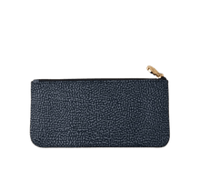Carica l&#39;immagine nel visualizzatore di Gallery, Borbonese Classica Flat Pouch Piccola Denim - STANGA Pelletteria
