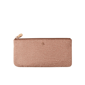 Borbonese Classica Flat Pouch Piccola Mauve - STANGA Pelletteria