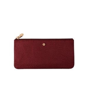 Borbonese Classica Flat Pouch Piccola Merlot - STANGA Pelletteria