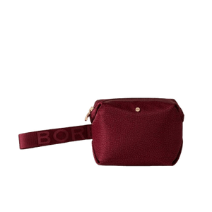 Borbonese Cosmetic Case Con Maniglia Merlot - STANGA Pelletteria