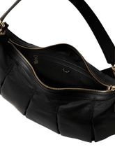 Carica l&#39;immagine nel visualizzatore di Gallery, Borbonese Croissant Hobo Medium Dark Black - STANGA Pelletteria
