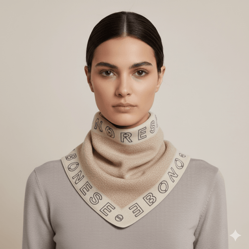 Borbonese Foulad 90x90 Cream/Op Naturale - STANGA Pelletteria