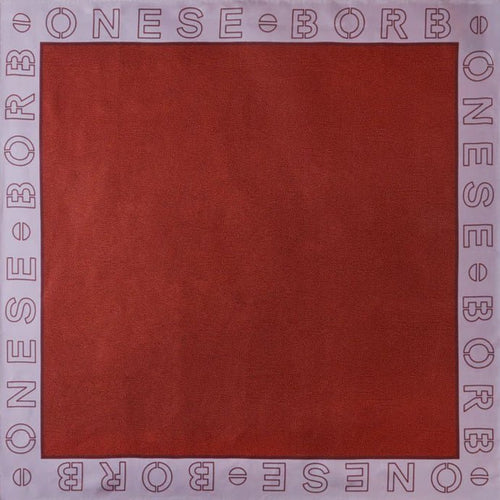 Borbonese Foulad 90x90 Lavanda/Merlot - STANGA Pelletteria