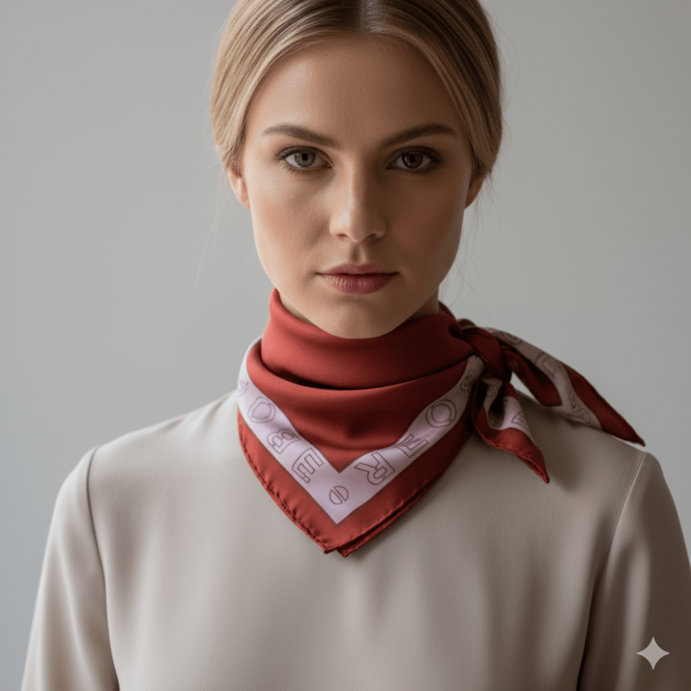 Borbonese Foulad 90x90 Lavanda/Merlot - STANGA Pelletteria