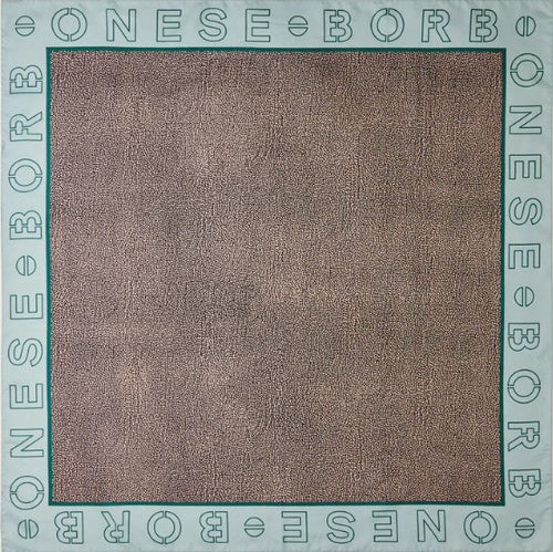 Borbonese Foulad 90x90 Marine/Op Naturale - STANGA Pelletteria