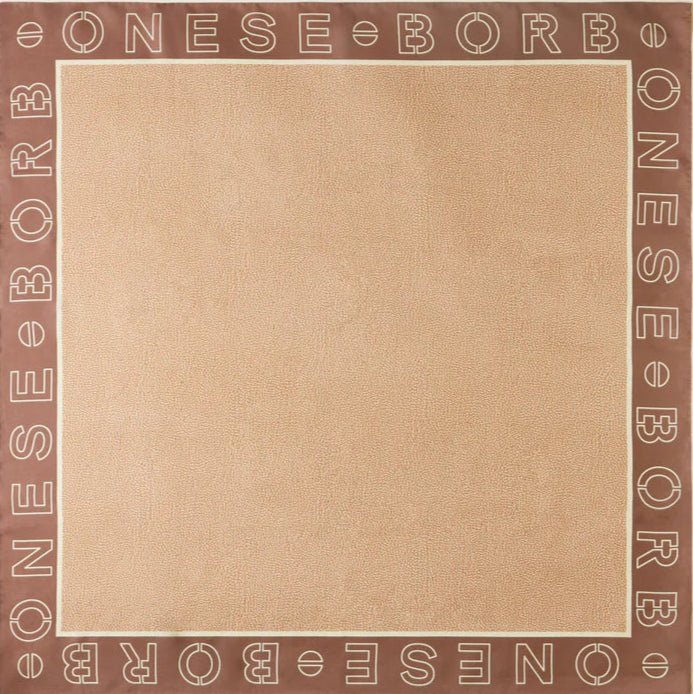 Borbonese Foulad 90x90 Mauve - STANGA Pelletteria