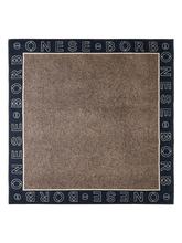 Carica l&#39;immagine nel visualizzatore di Gallery, Borbonese Foulard 90x90 Blu/Op Naturale - STANGA Pelletteria

