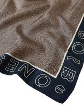 Carica l&#39;immagine nel visualizzatore di Gallery, Borbonese Foulard 90x90 Blu/Op Naturale - STANGA Pelletteria
