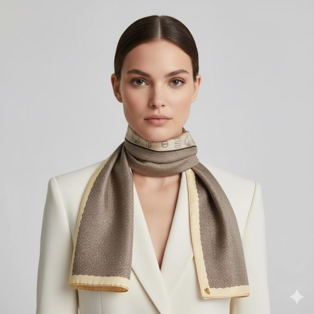 Borbonese Foulard Seta Intreccio 90x90 - STANGA Pelletteria