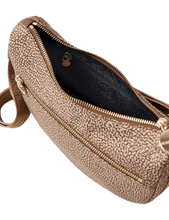 Carica l&#39;immagine nel visualizzatore di Gallery, Borbonese Hobo Luna Mini Beige/Marrone - STANGA Pelletteria
