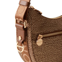 Carica l'immagine nel visualizzatore di Gallery, Borbonese Hobo Luna Mini Beige/Marrone - STANGA Pelletteria
