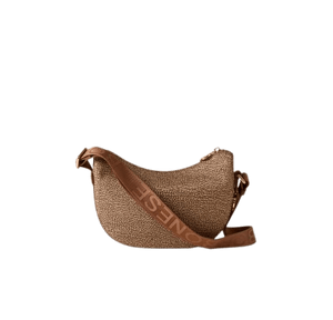 Borbonese Hobo Luna Mini Beige/Marrone - STANGA Pelletteria