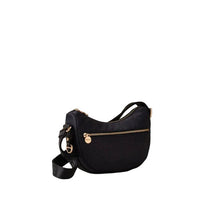 Carica l'immagine nel visualizzatore di Gallery, Borbonese Hobo Luna Mini Dark Black - STANGA Pelletteria
