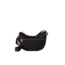 Carica l'immagine nel visualizzatore di Gallery, Borbonese Hobo Luna Mini Dark Black - STANGA Pelletteria
