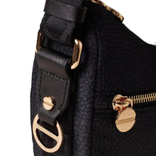 Carica l'immagine nel visualizzatore di Gallery, Borbonese Hobo Luna Mini Dark Black - STANGA Pelletteria
