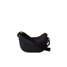 Carica l'immagine nel visualizzatore di Gallery, Borbonese Hobo Luna Mini Dark Black - STANGA Pelletteria
