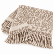 Carica l'immagine nel visualizzatore di Gallery, Borbonese Home Plaid Misto Lana Tempo 135x190 Ecrù - STANGA Pelletteria
