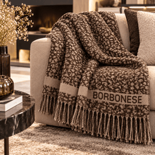 Carica l'immagine nel visualizzatore di Gallery, Borbonese Home Plaid Misto Lana Tempo 135x190 Noce - STANGA Pelletteria
