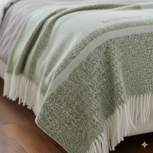 Borbonese Home Plaid Twist Salvia - STANGA Pelletteria