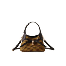 Carica l'immagine nel visualizzatore di Gallery, Borbonese Limited Edition B - Halo Mini Senape/Ebano - STANGA Pelletteria
