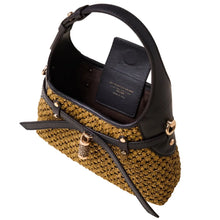 Carica l'immagine nel visualizzatore di Gallery, Borbonese Limited Edition B - Halo Mini Senape/Ebano - STANGA Pelletteria
