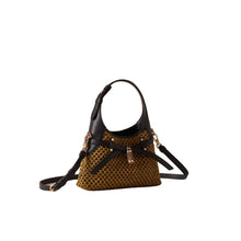 Carica l'immagine nel visualizzatore di Gallery, Borbonese Limited Edition B - Halo Mini Senape/Ebano - STANGA Pelletteria
