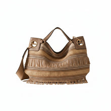 Carica l'immagine nel visualizzatore di Gallery, Borbonese London Hobo Bag Medium Jacquard Naturale - STANGA Pelletteria

