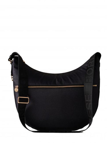 Borbonese Luna Bag Medium Dark Black - STANGA Pelletteria
