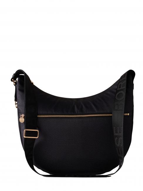 Borbonese Luna Bag Medium Dark Black - STANGA Pelletteria