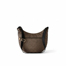 Carica l&#39;immagine nel visualizzatore di Gallery, Borbonese Luna Bag Medium OP Natural/Black - STANGA Pelletteria
