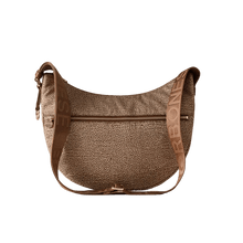 Carica l'immagine nel visualizzatore di Gallery, Borbonese Luna Bag Middle Beige/Marrone - STANGA Pelletteria
