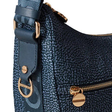 Carica l'immagine nel visualizzatore di Gallery, Borbonese Luna Bag Middle Blu Lapis - STANGA Pelletteria
