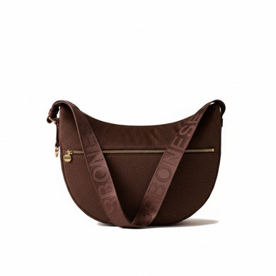 Borbonese Luna Bag Middle Noisette - STANGA Pelletteria