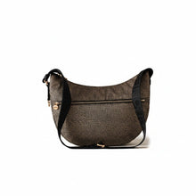 Carica l&#39;immagine nel visualizzatore di Gallery, Borbonese Luna Bag Middle Op Natural/Black - STANGA Pelletteria

