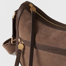 Carica l'immagine nel visualizzatore di Gallery, Borbonese Luna Bag Small Cenere/Cacao - STANGA Pelletteria
