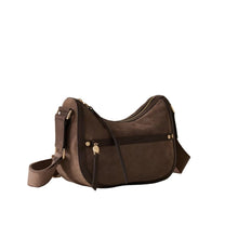 Carica l'immagine nel visualizzatore di Gallery, Borbonese Luna Bag Small Cenere/Cacao - STANGA Pelletteria
