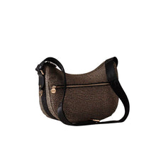 Carica l'immagine nel visualizzatore di Gallery, Borbonese Luna Bag Small OP Natural/Black - STANGA Pelletteria
