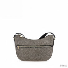 Carica l&#39;immagine nel visualizzatore di Gallery, Borbonese Luna Bag Small OP Natural/Black - STANGA Pelletteria
